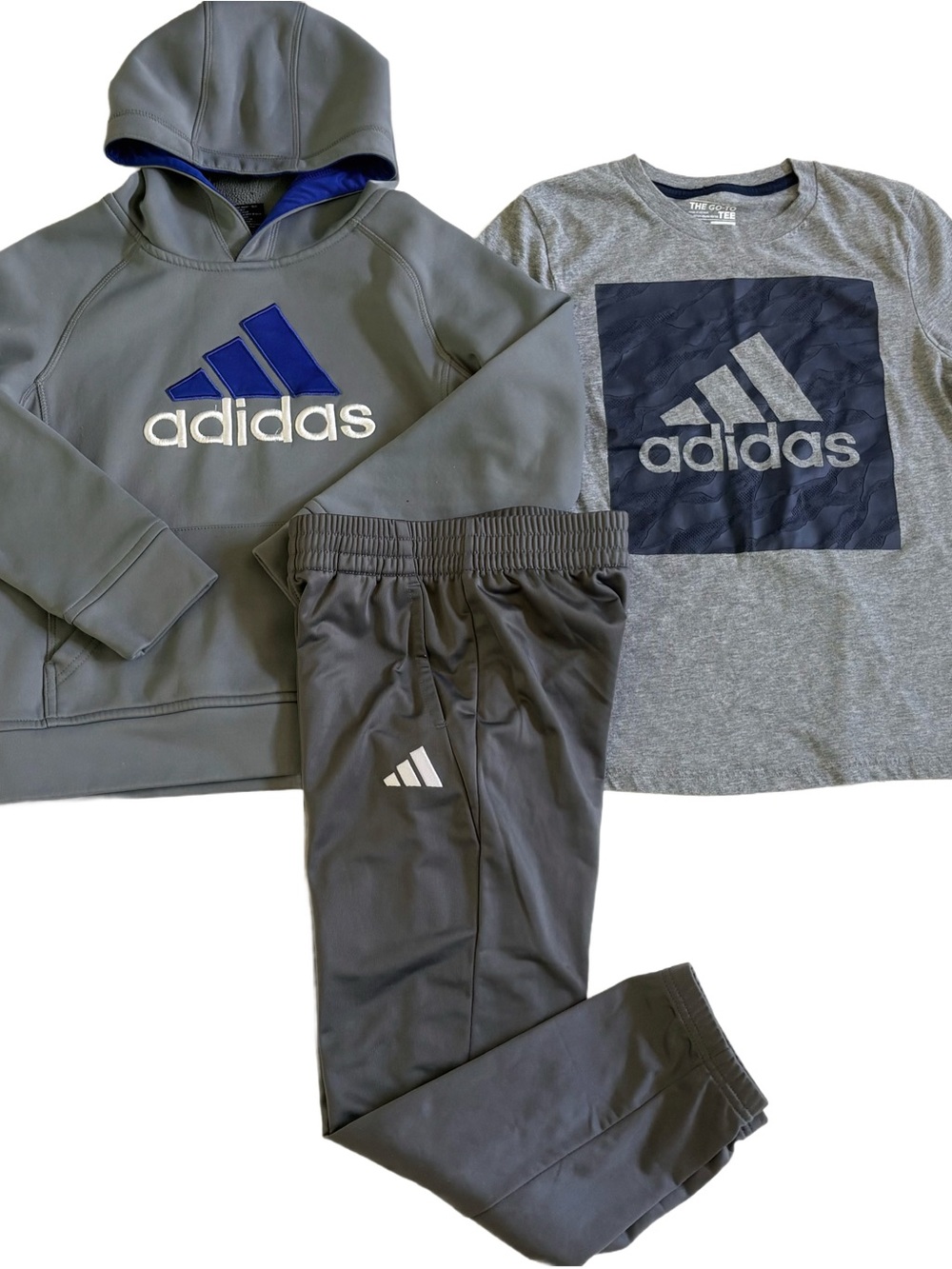 ADIDAS BOYS SIZE 10-12 TOPS, HOODIES AND JOGGERS CLOTHING LOT IN EUC! THIS IS AN - Picture 6 of 16